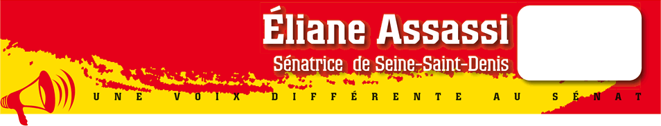 Elianne Assassi, sénatrice de Seine Saint-Denis